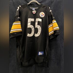 NFL Pittsburgh Steelers jersey Joey Porter #55 Reebok Sz XL 54